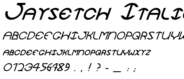 JaySetch Italic font